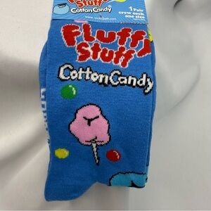 Cotton Candy Theme Women’s Blue Socks by Tootsie Roll Industries Size 8-14 NWT